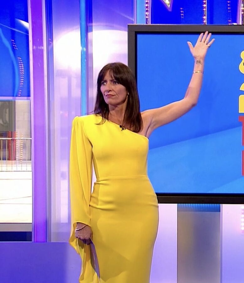 Davina McCall,Very tight yellow dress, The Big Night In