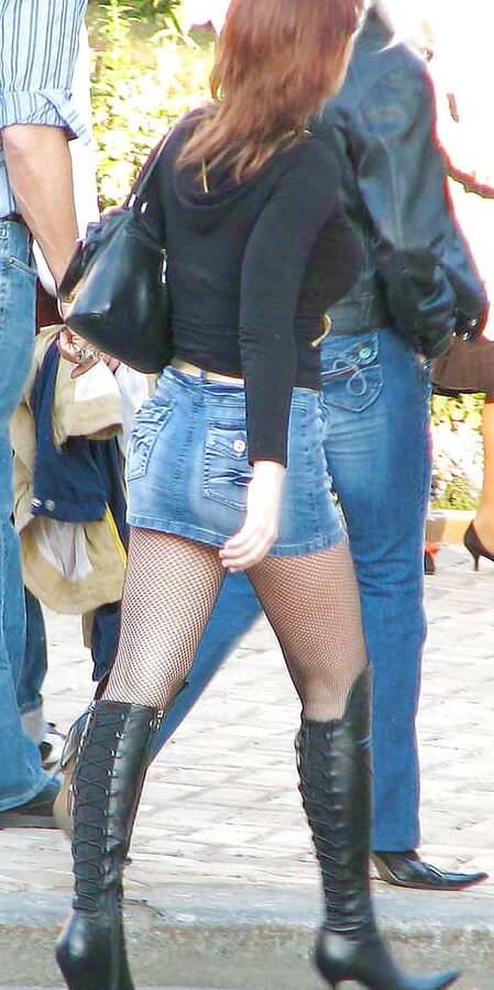 pantyhose and boots