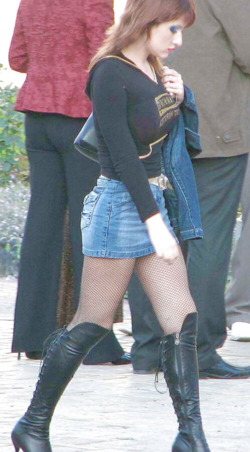 pantyhose and boots