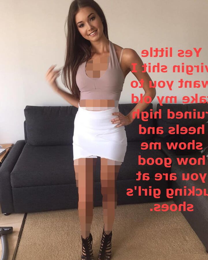 Censored captions for virgin pussy-free looser