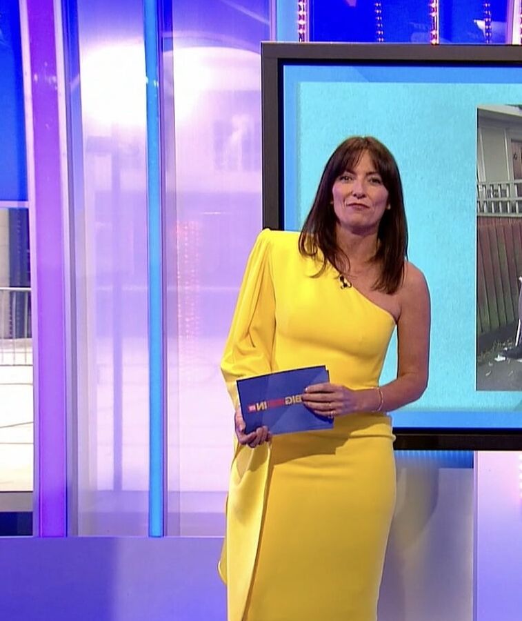 Davina McCall,Very tight yellow dress, The Big Night In