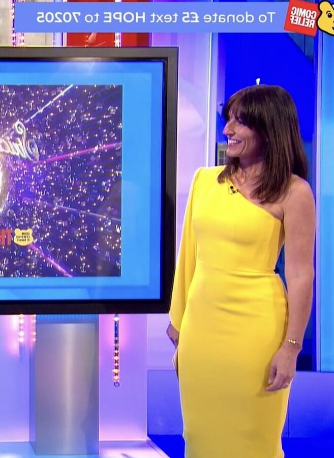 Davina McCall,Very tight yellow dress, The Big Night In