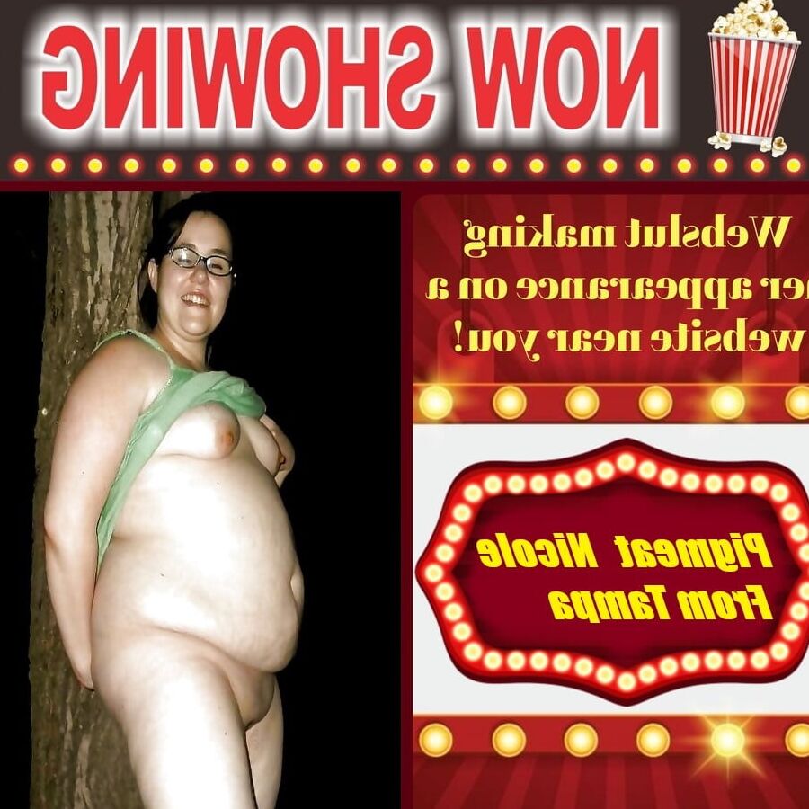 FuckSlag Fat Bi Pig Slave Nicole Cunt from Tampa Florida USA