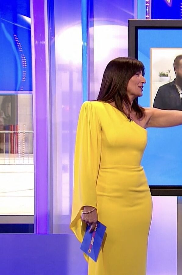 Davina McCall,Very tight yellow dress, The Big Night In
