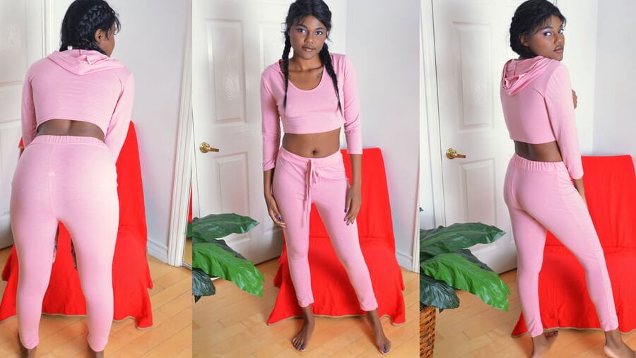 Lovely ladies tight clothing strip feb