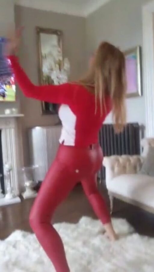 Carol Vorderman Leather Trousers