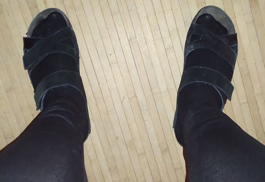 My girlfriend&;s worn Batz sandal
