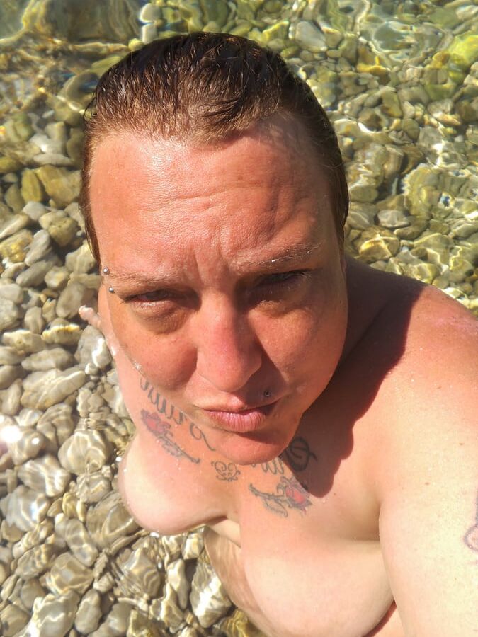 Mom on vacation in Croatia