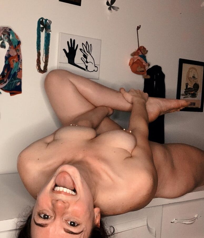 Nude with a smile
