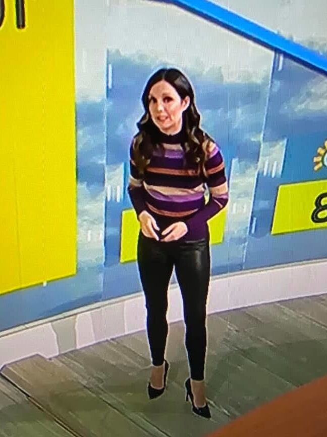 Lust for Leggings! WeatherGirl Laura Tobin