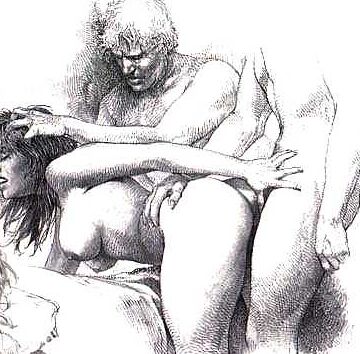 Husband shows wife