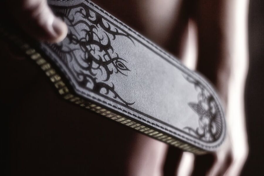 Hard Leather Paddle. The Glass Midrib
