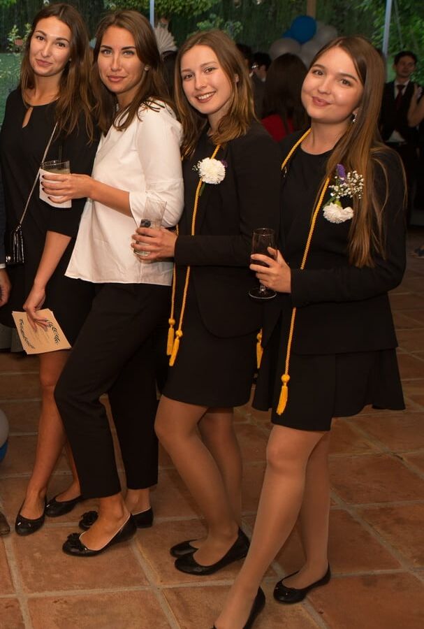 Spanish Graduation Girls in Pantyhose Part