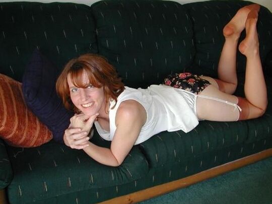 Wife in tan stockings