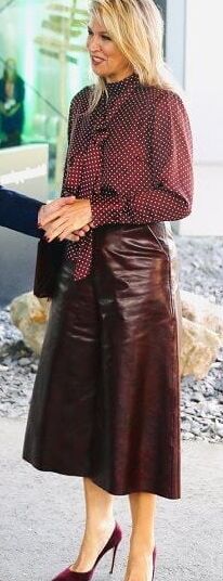 Female Celebrity Boots &amp; Leather - Queen Maxima
