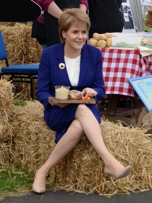 Nicola Sturgeon - Scotland&;s First Minister in Pantyhose