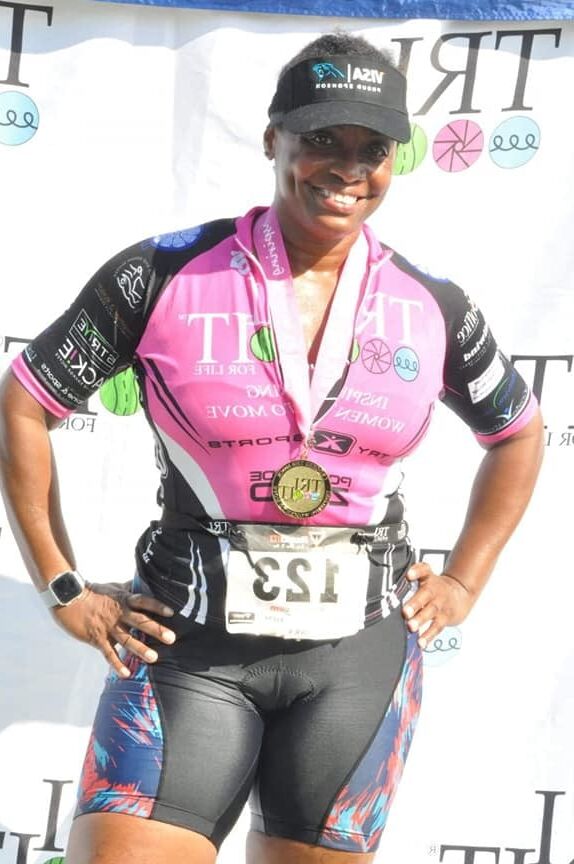 Ebony Spandex Cyclists