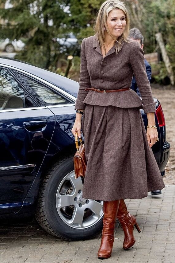 Female Celebrity Boots &amp; Leather - Queen Maxima