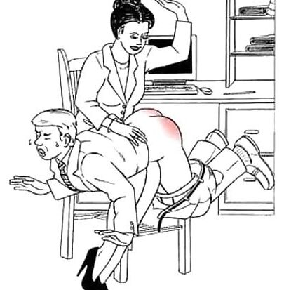 Spank man cartoons