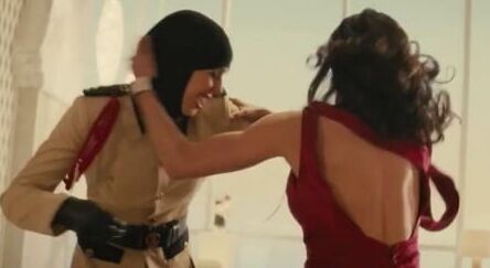 Brunette Humiliates Villainess And Her Henchwomen