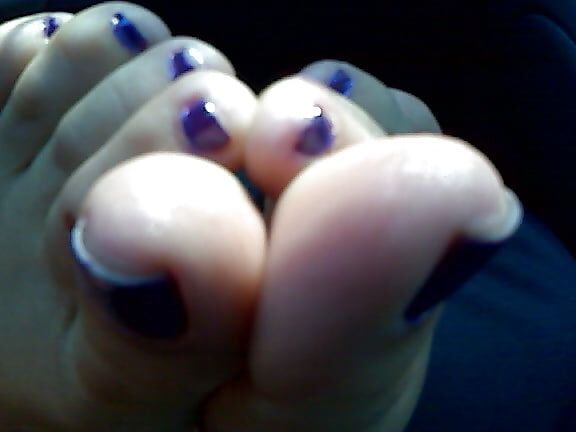 feet and nylon