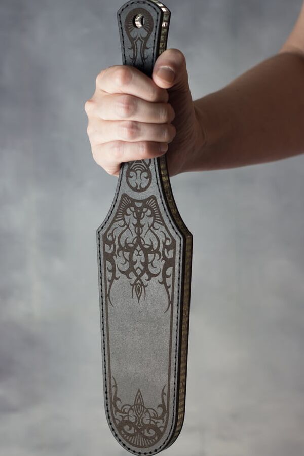 Hard Leather Paddle. The Glass Midrib