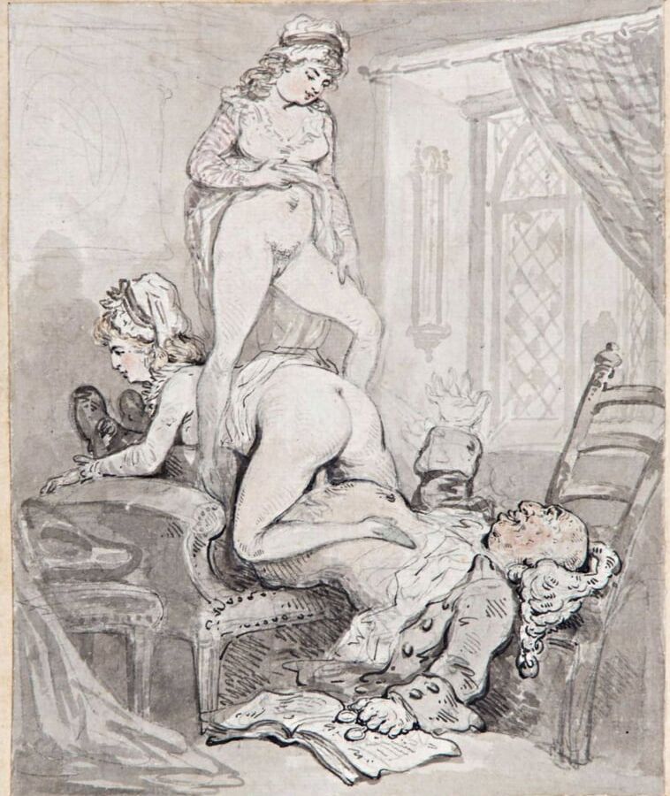 Erotic drawings by Thomas Rowlandson -