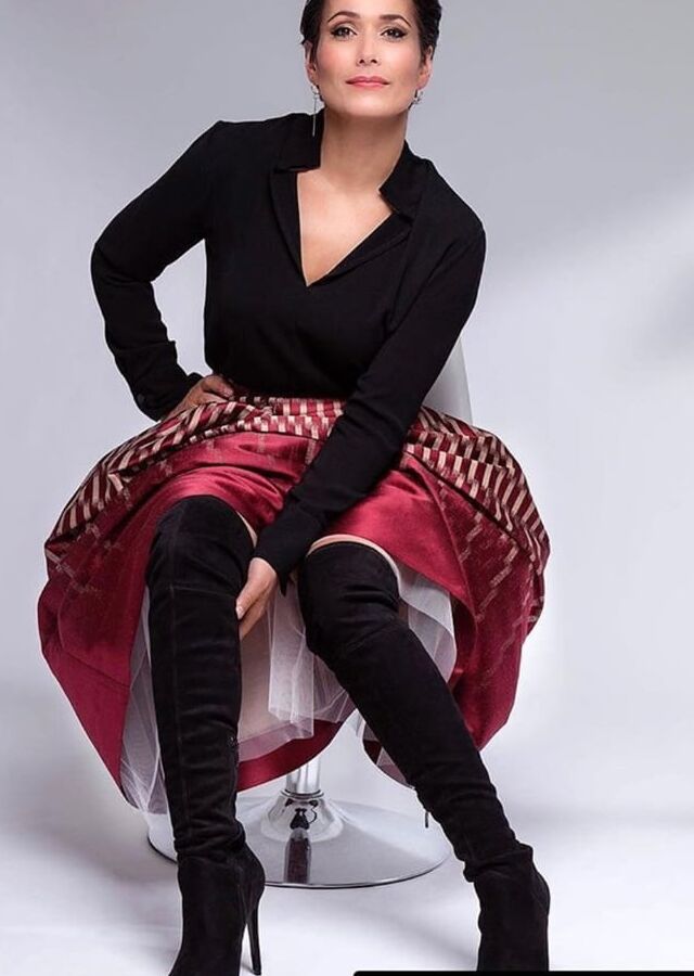 Female Celebrity Boots &amp; Leather - Annechien Steenhuizen