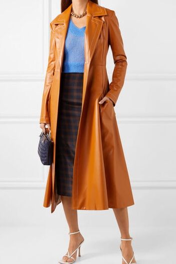 Different Coloured Leather Coat - by Redbull