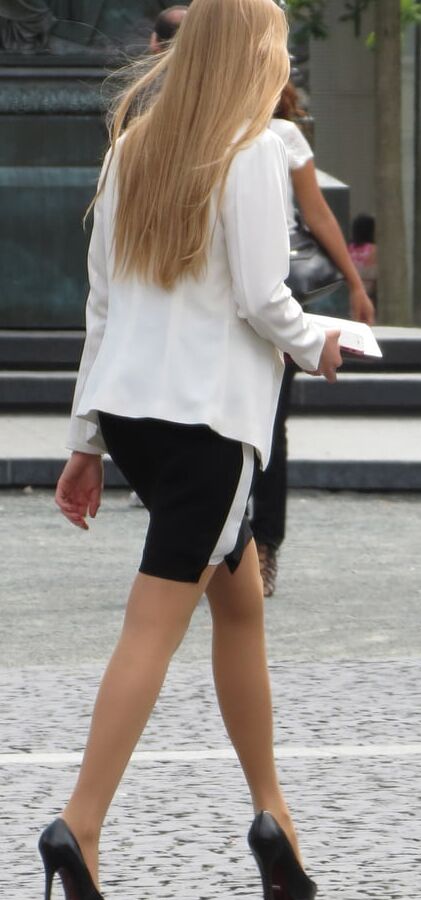 Street Pantyhose - Clueless Euro Bitches on the Streets