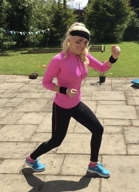 Hot year old blonde, super fit body, thigh gap