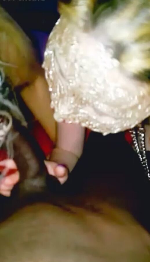 Me and two girls sucking me (FFM)
