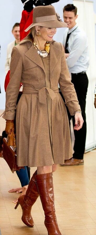Female Celebrity Boots &amp; Leather - Queen Maxima