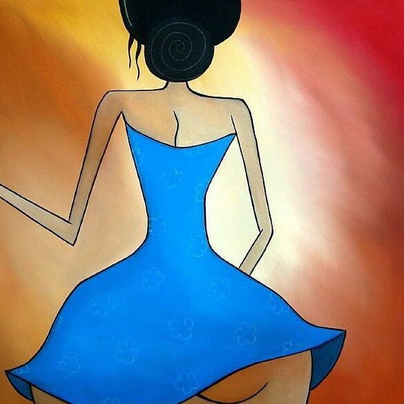 Huge asses in the fine arts