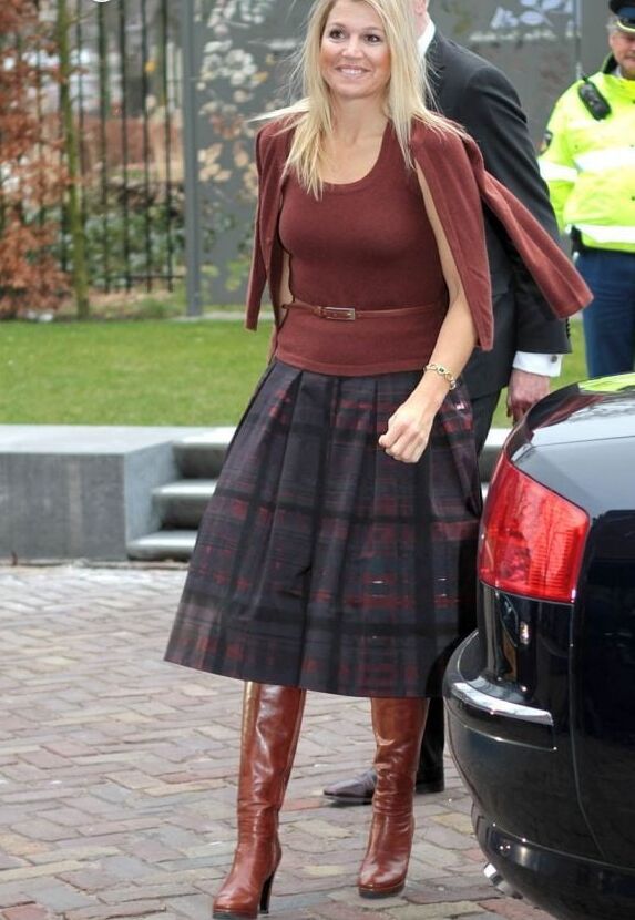 Female Celebrity Boots &amp; Leather - Queen Maxima