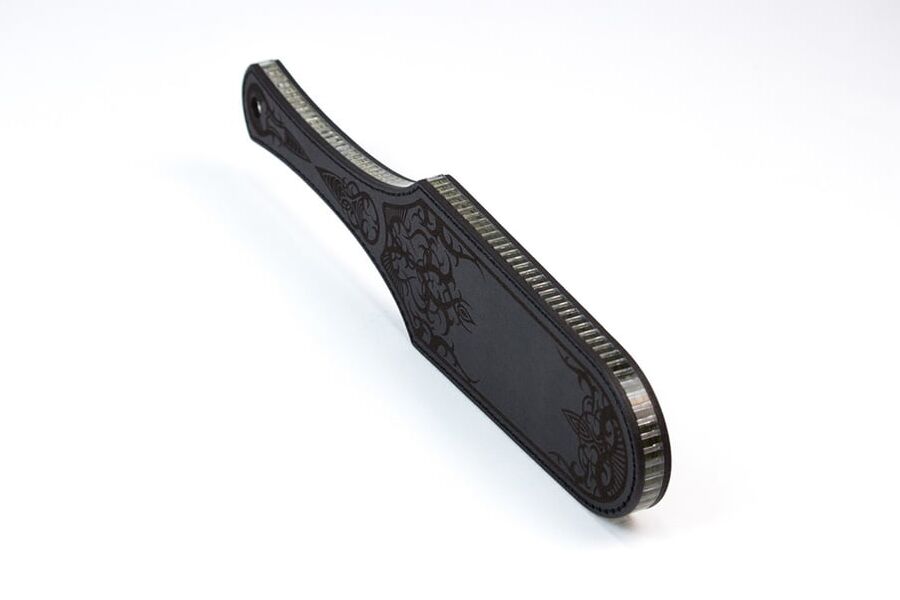 Hard Leather Paddle. The Glass Midrib