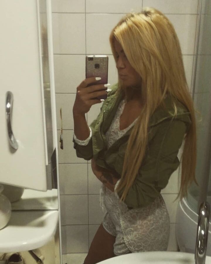 Serbian slut skinny blonde girl Veronika Vojinovic