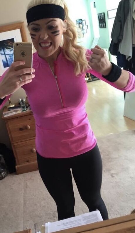 Hot year old blonde, super fit body, thigh gap