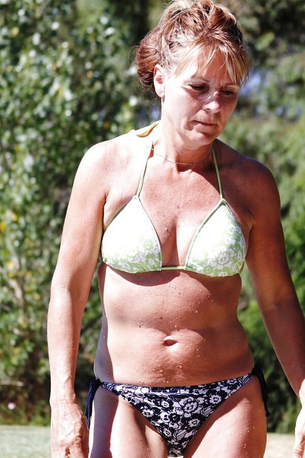 sexy granny in bikini