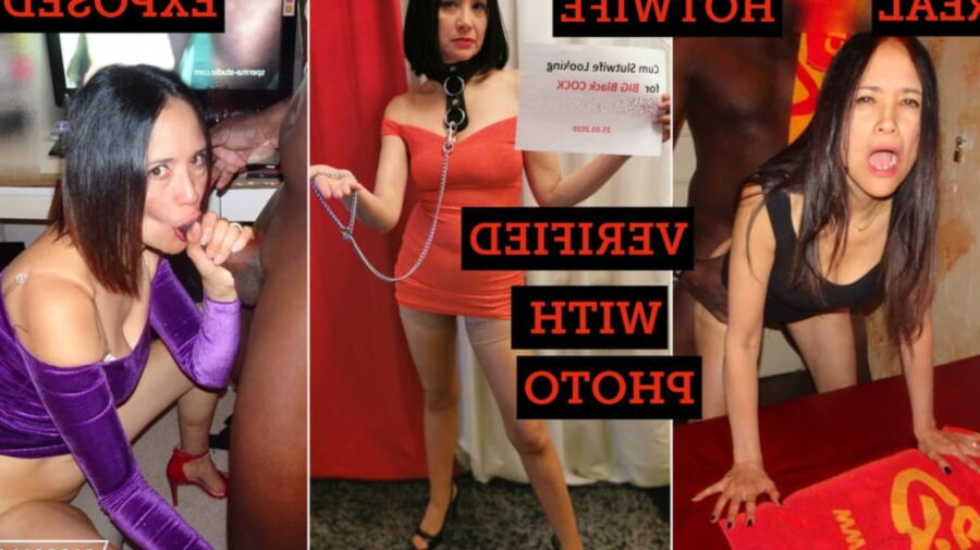 本物のふしだらな妻が認証済み写真付きで公開