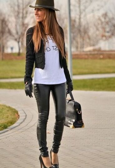 Black Leather Pants - by Redbull