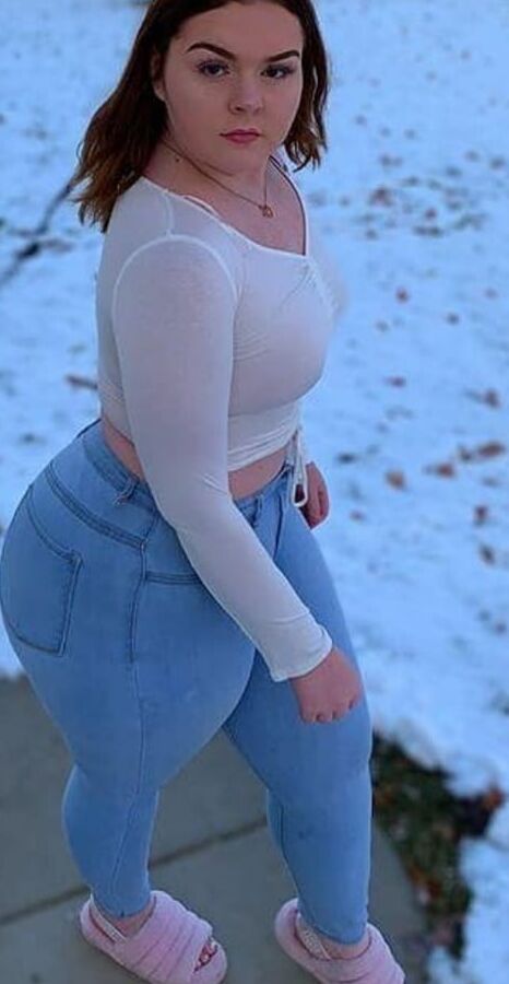Thick sexy white bbw pear curvy Jay