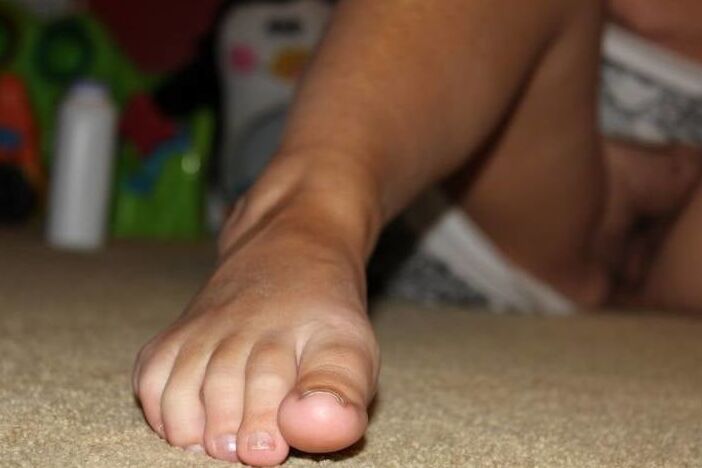 feet and nylon