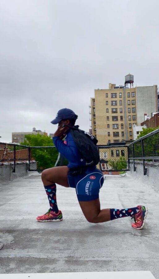 Ebony Spandex Cyclists