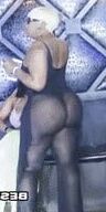 Asses in see through and chaps