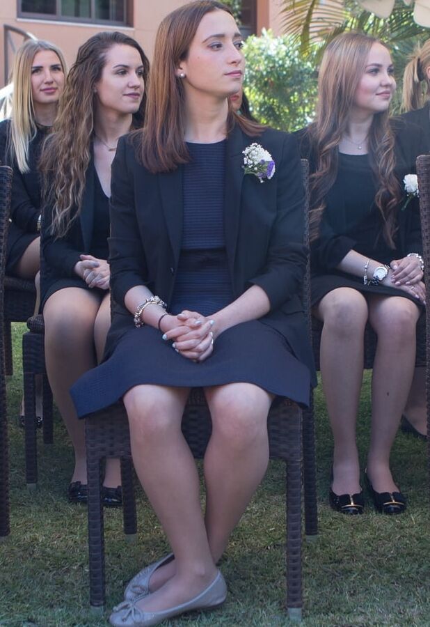 Spanish Graduation Girls in Pantyhose Part