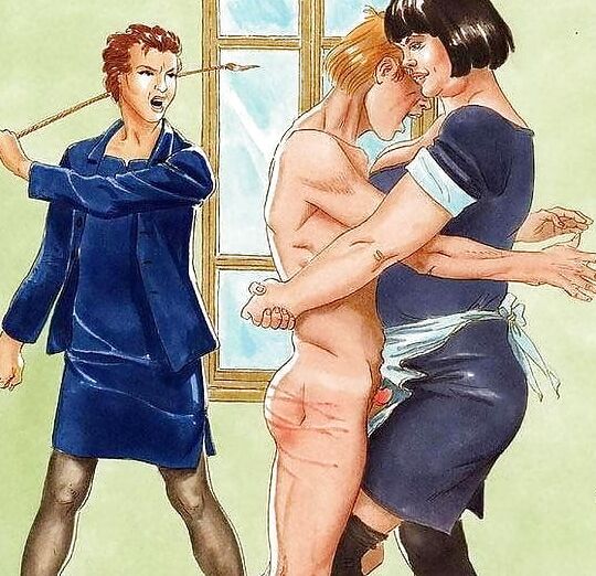 Spank man cartoons