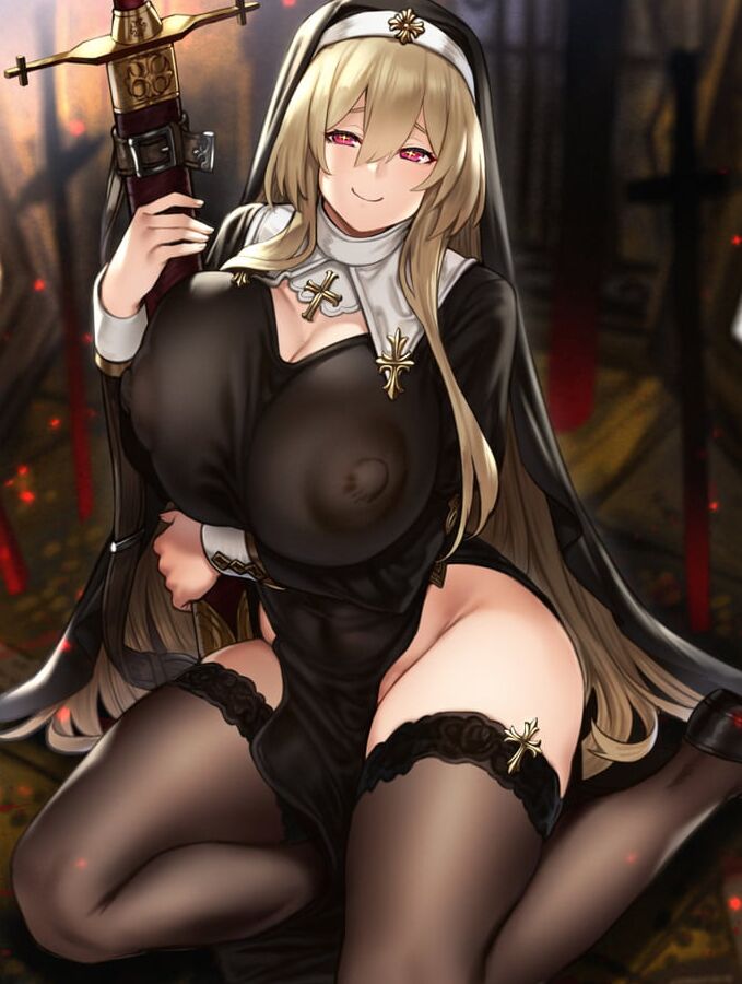 hentai ecchi nun