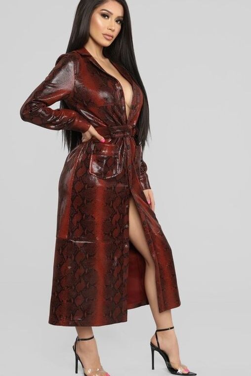Different Coloured Leather Coat - by Redbull