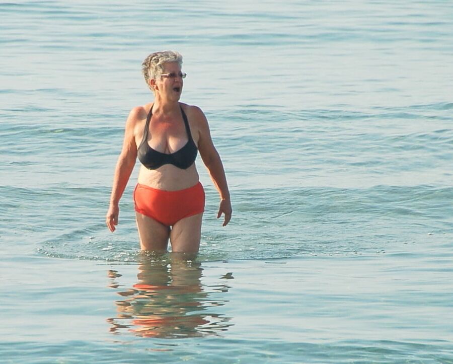 sexy granny in bikini